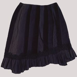 Navy Skirt, Corduroy strip
